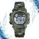 thumbnail image 2 of Reloj Niños Deportivo Luminoso Impermeable Camuflaje Militar Color de la correa Verde, 2 of 5