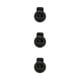 thumbnail image 2 of Guardurnaity 100 piezas Tapón de plástico Cordones Ropa deportiva Bloqueo de cable Agujero doble Clip elástico Palanca para bolsa Negro 1.851.5 Type1 NO1, 2 of 6