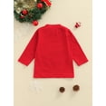 thumbnail image 4 of Seyurigaoka Christmas Baby Boys Girls T-shirt, Santa Claus Pattern Round Neck Long Sleeve Pullover, 4 of 8