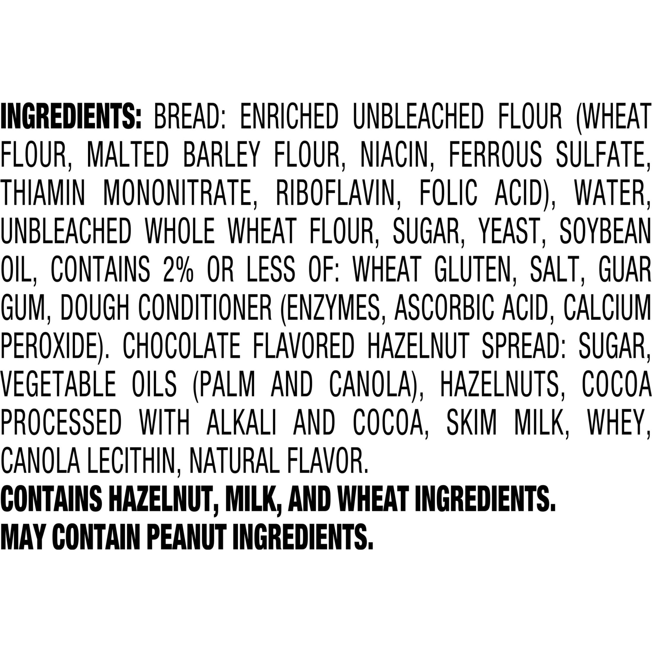 Smucker’s Uncrustables Chocolate Flavored Hazelnut Spread Sandwiches, 15 Count, 1.8 oz Each, Frozen