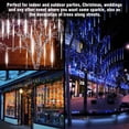 thumbnail image 6 of ZOELNIC LED Falling Rain Lights with 30cm 8 Tube 192 LEDs, Meteor Shower Light, Falling Rain Drop Lights, Icicle String Lights for Holiday Party Wedding Christmas Tree Decoration (Blue ,1Pack), 6 of 9
