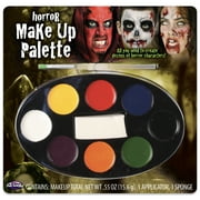 Fun World Halloween Costume Face Paint Horror Makeup Tray, Ages 8 and Up
