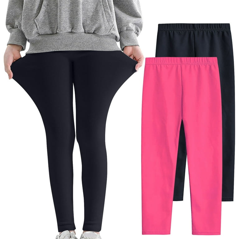 CheerKidz Toddler Girls' 2PCs Soft and Breathable Leggings 3-12