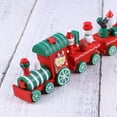 thumbnail image 3 of HEALEEP 4Set Model Railway Wooden Santa Train Sets 6 2 2 Inch Multi Colored For Kids, 3 of 7