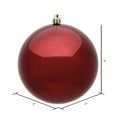 thumbnail image 2 of Vickerman 3" Burgundy Shiny Ball Ornament, 32 per Box, 2 of 2