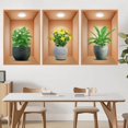 thumbnail image 1 of Decoración del hogar, decoración de habitaciones, efecto de decoración de pared, calcomanías en macetas, pasillo, escalera, pintura decorativa, hotel, restaurante, pared, plantas y flores, mural, imag, 1 of 3