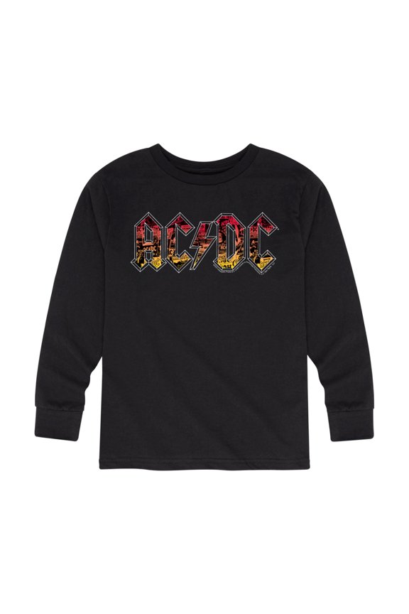 ACDC - Poster Texture - Toddler And Youth Long Sleeve Graphic T-Shirt