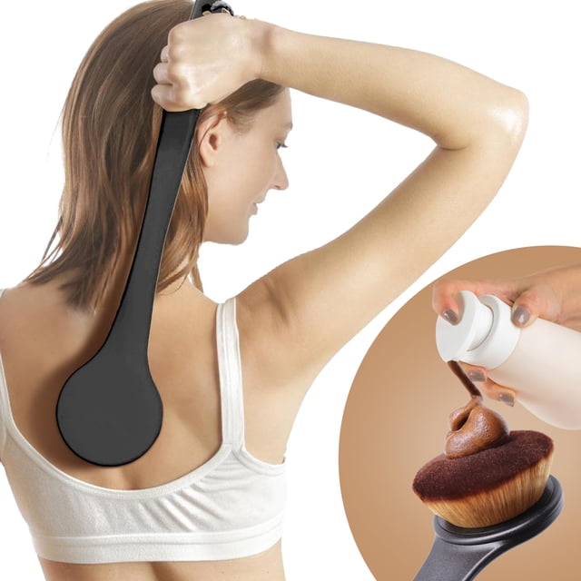 Brocha de maquillaje corporal EOICCEOH extra grande para autobronceador