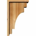 thumbnail image 3 of 8"W x 12"D x 20"H Mediterranean Rough Sawn Corbel w/Backplate, Western Red Cedar, 3 of 9
