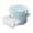 Sky Blue, variant on Drawer Type Ice Cube Storage Bucket Easy Release Ice Tray Container With Handle Leakproof Ice Storage Bin For Fridge Cocktail Drinks Party(White-17.5X14X17.5Cm)