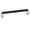 Matte Nickel / Matte Black, variant on Alno A2904-6-MB Alta Moda 6" Center To Center Modern Ribbed Round Cabinet Handle / Drawer
