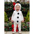 thumbnail image 3 of RUINIXCW Newborn Baby Christmas Costume Infant Baby Girl Boy Christmas Outfit Fall Winter Fleece Romper Sleeveless Hooded Zipper Xmas Cosplay Clothes, 3 of 9