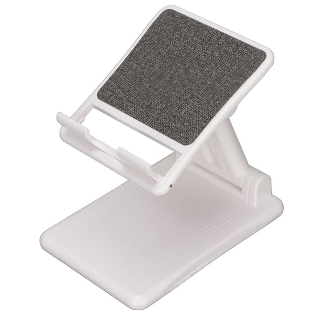 Support de Téléphone Portable, Support de Téléphone Portable Réglable en Hauteur d'Angle, Support de Tablette de Bureau Pliable, avec Trou de Charge, pour Téléphone / Tablette de Moins de 12,9 Pouces