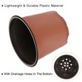 thumbnail image 4 of Unique Bargains 7' Plastic Plant Nursery Pots Starting Planter Container, Red 25 Pack, 4 of 6