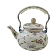 thumbnail image 2 of Hervidor de té de esmalte 25L Teakettle Retro Diseño Retro Gran capacidad Portilla de agua de Stovetop Portable para acampar Fiesta de la fiesta del, 2 of 9