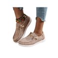 thumbnail image 1 of UKAP Mocasines de mujer Zapatos sin cordones Zapatos de lona con estampado de leopardo Zapatillas de deporte informales, 1 of 8