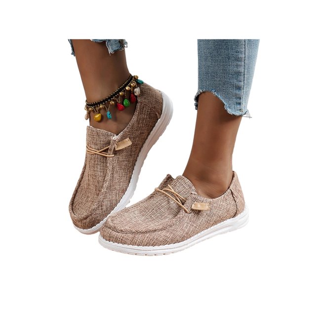 UKAP Mocasines de mujer Zapatos sin cordones Zapatos de lona con estampado de leopardo Zapatillas de deporte informales