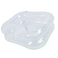 thumbnail image 1 of Inflatable Shampoo Bowl, PVC Portable Leakproof Easy To Inflate Hair Washing Tray with Repair Patch for Elderly White,Clear, 1 of 7