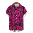 thumbnail image 3 of SCSAlgin Men's Hawaiian Shirts Short Sleeve Casual Floral Button Down Tropical Shirt Summer Holiday Beach Shirt, 3 of 5