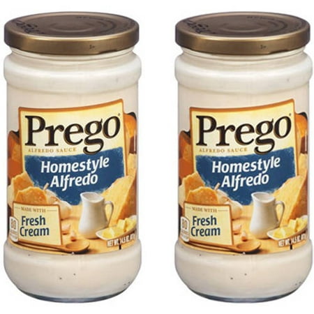 (2 Pack) Prego Homestyle Alfredo Sauce, 14.5 oz. (Best Ready Made Alfredo Sauce)