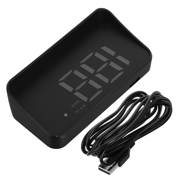 RENACLIPY 1Set Black Vehicle Speedometer Display with Green LCD Compass and Kilometer Tracking USB