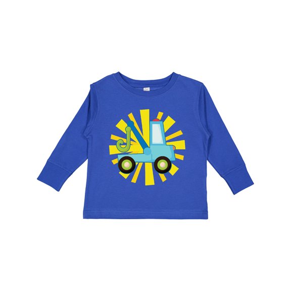 Inktastic Tow Truck Lover Boys or Girls Long Sleeve Toddler T-Shirt