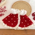 thumbnail image 4 of Xyant Baby Wear Hoodie Cape Poncho Coat Spring Autumn Winter Car Seat Jacket Outwear for 1-3 Year Girls (Red,3-12 Months), 4 of 8