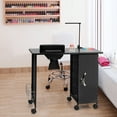 thumbnail image 2 of Costway  Manicure Nail Table Steel Frame Beauty Spa Salon Workstation w/ Drawers, 2 of 10