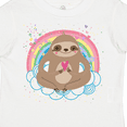 thumbnail image 4 of Inktastic Sloth Yoga Rainbow Girls Toddler T-Shirt, 4 of 5