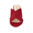 thumbnail image 6 of BLISSFUL STEP Women's Sandals Block Heels Crisscross Strap Mules Slide Sandals Red 7.5, 6 of 7