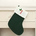thumbnail image 5 of Christmas Mini Stockings, 7.87" Christmas Tree Hanging Ornaments Set, Xmas Decorations Small Socks with Letter Embroidery, Holiday Favors Xmas Gift (Green), 5 of 5