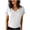 White, variant on YUGYXL Women Tops Spring Vacation Summer Sweaters Short Sleeve Shirts Fashion Dressy Casual Business V Neck Blouses Navy XL