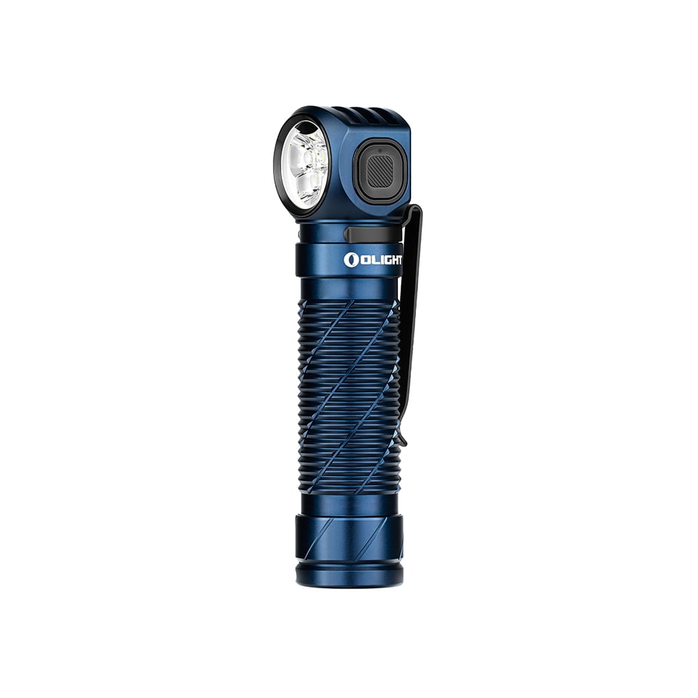 OLIGHT Perun 3 Rechargeable Headlamp Flashlight, 3000 Lumens LED Headlight with Red Light, Waterproof Head Lamp with Headband for Outdoor Camping, Hiking, Working (Midnight Blue)