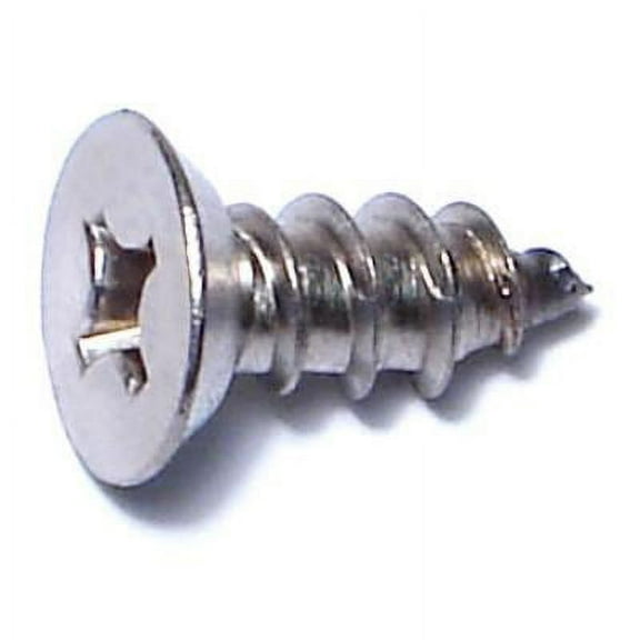#14 x 5/8" 18-8 Stainless Phillips Flat Sheet Metal Screws SMSFSS-274 (50 pcs.)