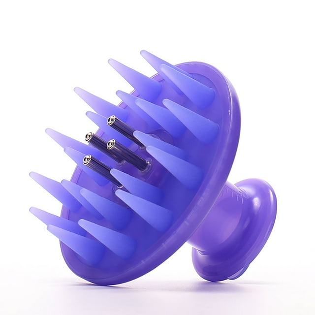 Pisexur Belleza Maquillaje Peine de silicona para masaje del cuero cabelludo, cepillo de masaje con esencias y aceite, peine para el cabello, cepillo guía para el cabello, para mujeres y hombres
