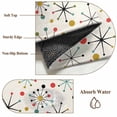 thumbnail image 6 of Round Area Rug 3 Ft, Middle Century Washable Non-Slip Circle Carpet for Living Room/Bedroom, Geometric Modern Abstract Vintage Low-Profile Small Floor Mats Collection Rugs for Indoor, 6 of 7