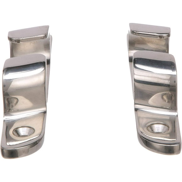 Seachoice 31251 Bow Chocks - Polished 316 Stainless Steel - 4-3/4 Inches Long - Accept Up to 5/8 Inch Line - Pack of 2