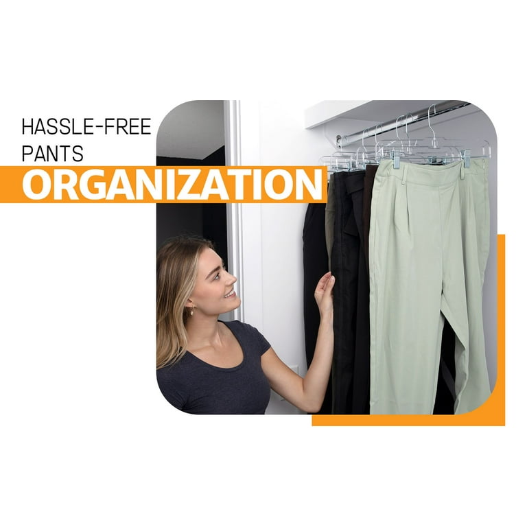 KLEVERISE 4 Pack Space Saving Hangers - 12 Slots Stainless Steel Cloth –  Hint Capital