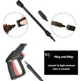thumbnail image 4 of Lanza para hidrolavadora, 15 MPa, pistola de agua de alta presión con gatillo, boquilla de lavado con clip, compatible con Bosch AQT Black & Decker, sistema de conexión rápida para limpieza de ve, 4 of 5