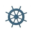 thumbnail image 1 of Handcrafted Model Ships Wheel-18-205 18 in. Rustic All Light Blue Decorative Ship Wheel, 1 of 1