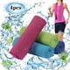thumbnail image 2 of Juego de toallas de fitness, 4 toallas de enfriamiento instantáneo en frío, 30 x 80 cm, heladas para climas cálidos, deportes al aire libre, yoga, correr, ciclismo, golf, camping, juegos, 2 of 8