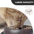 thumbnail image 4 of 1PC High Feet Pet Feeding Bowl Creative Slant Pet Food Dish Ceramic Pet Eating Bowl Cervical Spine Care Pet Feeding Container for Pet Cat Dog Use (White with Rack 17.8CM/800ML), 4 of 9