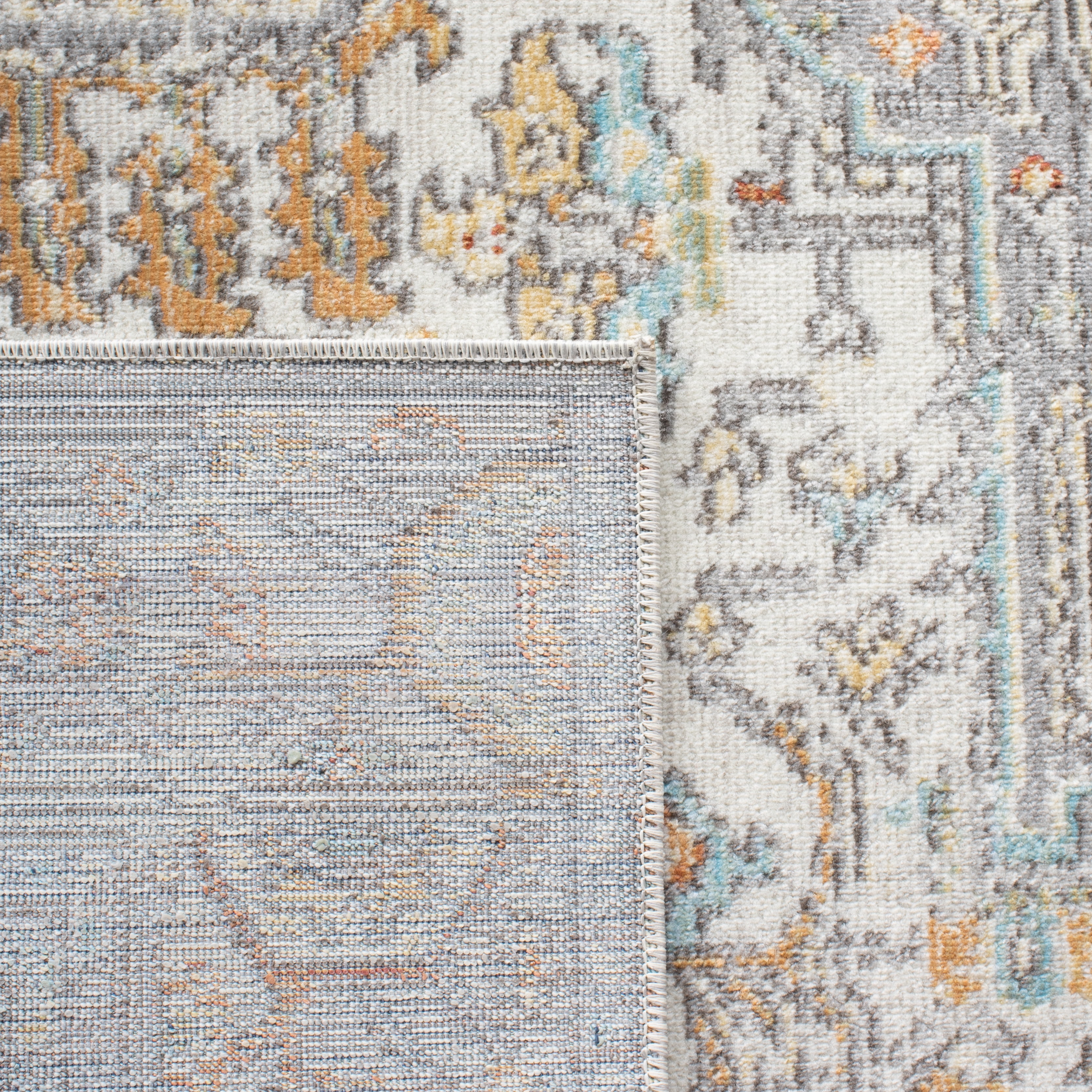 SAFAVIEH Aria Gligor Oriental Area Rug, Beige/Grey, 6'7" x 6'7" Square