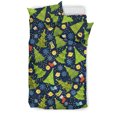 thumbnail image 1 of Juego de cama con estampado de copos de nieve y árbol de Navidad, 1 of 5