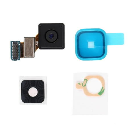 Simply Black Back Camera Flex Cable Glass Lens Cover For Samsung Galaxy S5 SV i9600 G900 Black