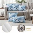 thumbnail image 2 of 2 Pack Outdoor Waterproof Throw Pillow Covers,Watercolor Blue Marine Sea Turtle Decorative Square Patio Pillowcases for Chair Couch Sofa 16x16in, 2 of 9