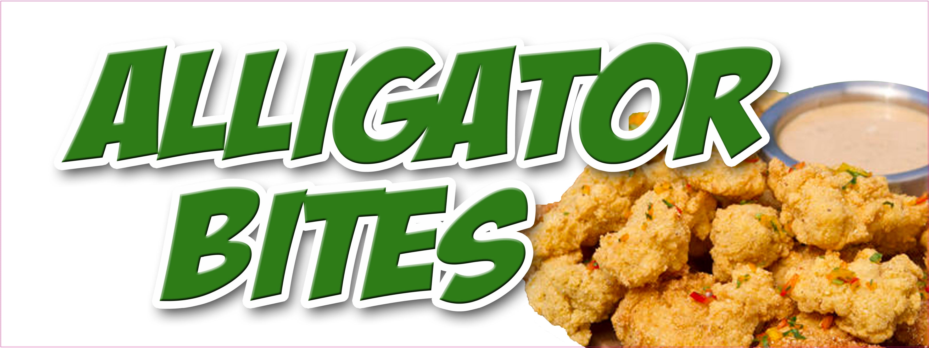 Alligator Nuggets DECAL Food Truck Sign Restaurant Concession Choose Your Size 