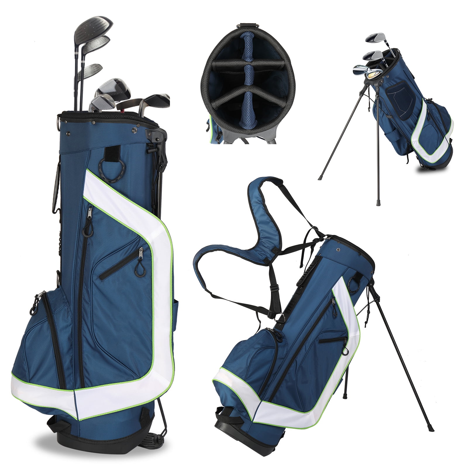 Golf Stand Bag 6 Way Divider Golf Carry Bag w/ Storage Pockets,Golf Bag