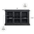thumbnail image 6 of BELLEZE Modern Farmhouse Wood Sideboard Buffet - Liam (Rustic Gray), 6 of 7