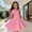 2Pink10, variant on CAIVO Girls Summer Short Sleeve Rib Knit Dress Solid Color Casual Party Dress For Toddler Kids O-Neck Stylish Dresses
